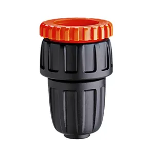Штуцер 1/2"-3/4"Н*16мм для капельної трубки 1/2" з затисканням