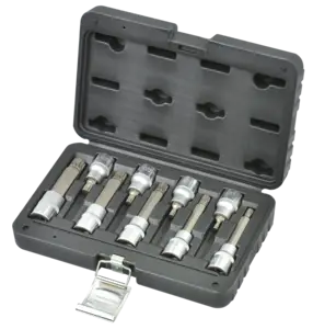 Набір головок зі вставками Spline 1/2" 9од. пластик. кейс