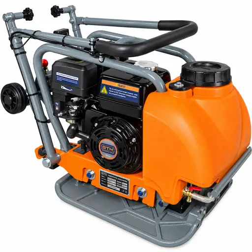 Фото №3 - Віброплита GTM GPC60-LC 70кг, двиг. бенз. Loncin G200 6,5к.с., цільнолита плита 510*370мм