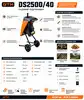 Фото №2 - Подрібнювач садовий DS2500/40, 220В, 2500Вт, гілки до 40мм, ножі