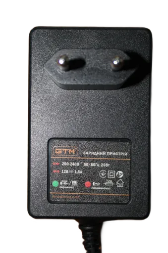 Фото №2 - Зарядний пристрій Ch12V/1,5А, 12В, 1,5А, 25Вт, до акумуляторів GTM 12V